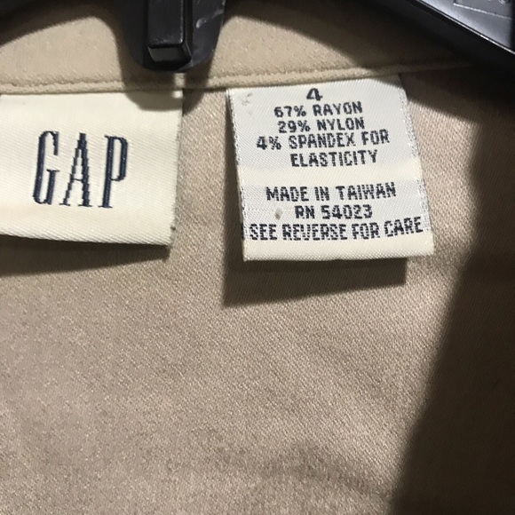 Beige trench coat button up vintage gap 90s - Picture 2 of 4